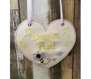 Stickserie ITH - Balkon Schilder inkl. Wimpel "Balkon"